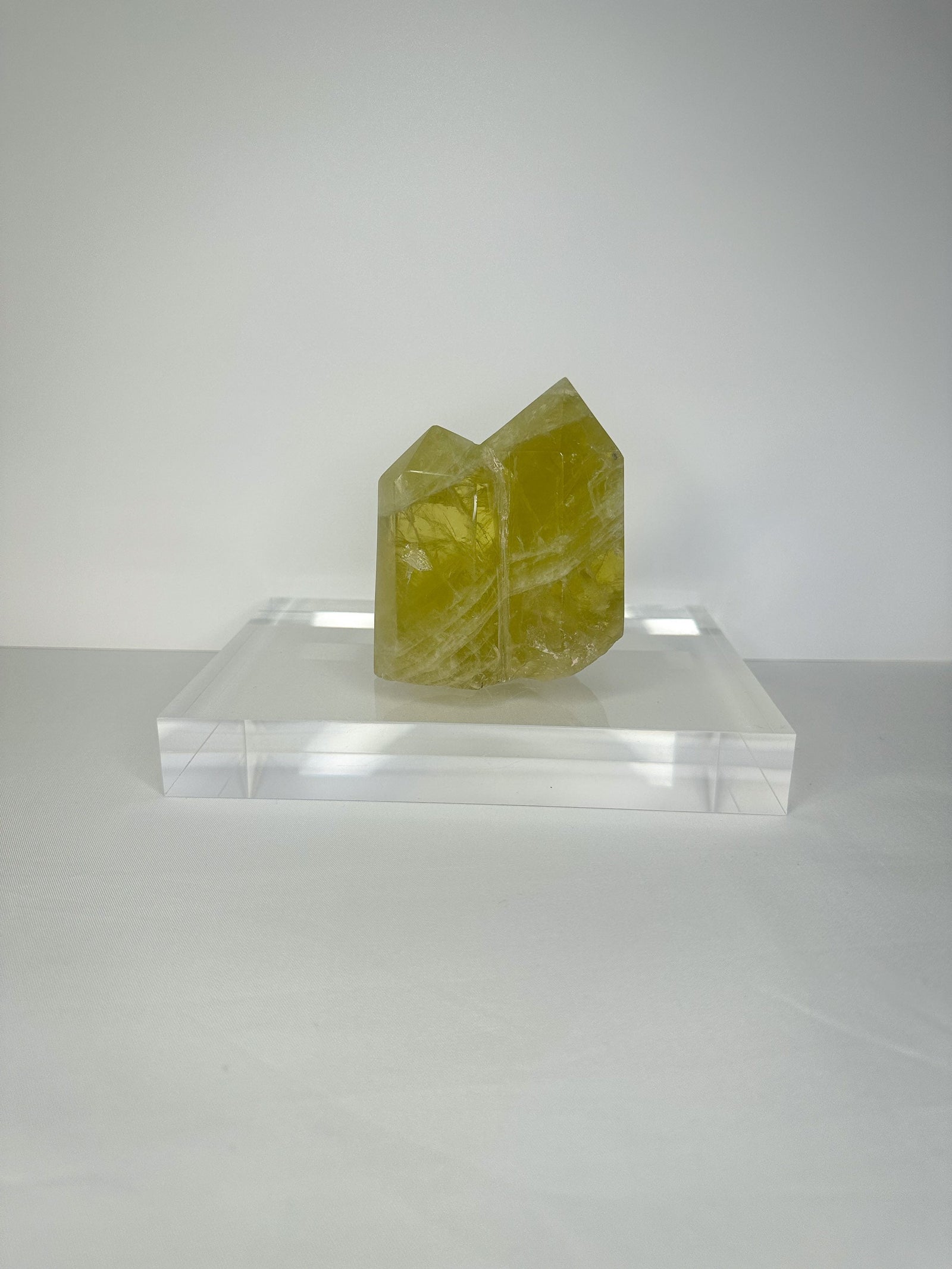 Natural Double Point Citrine with Polished Points