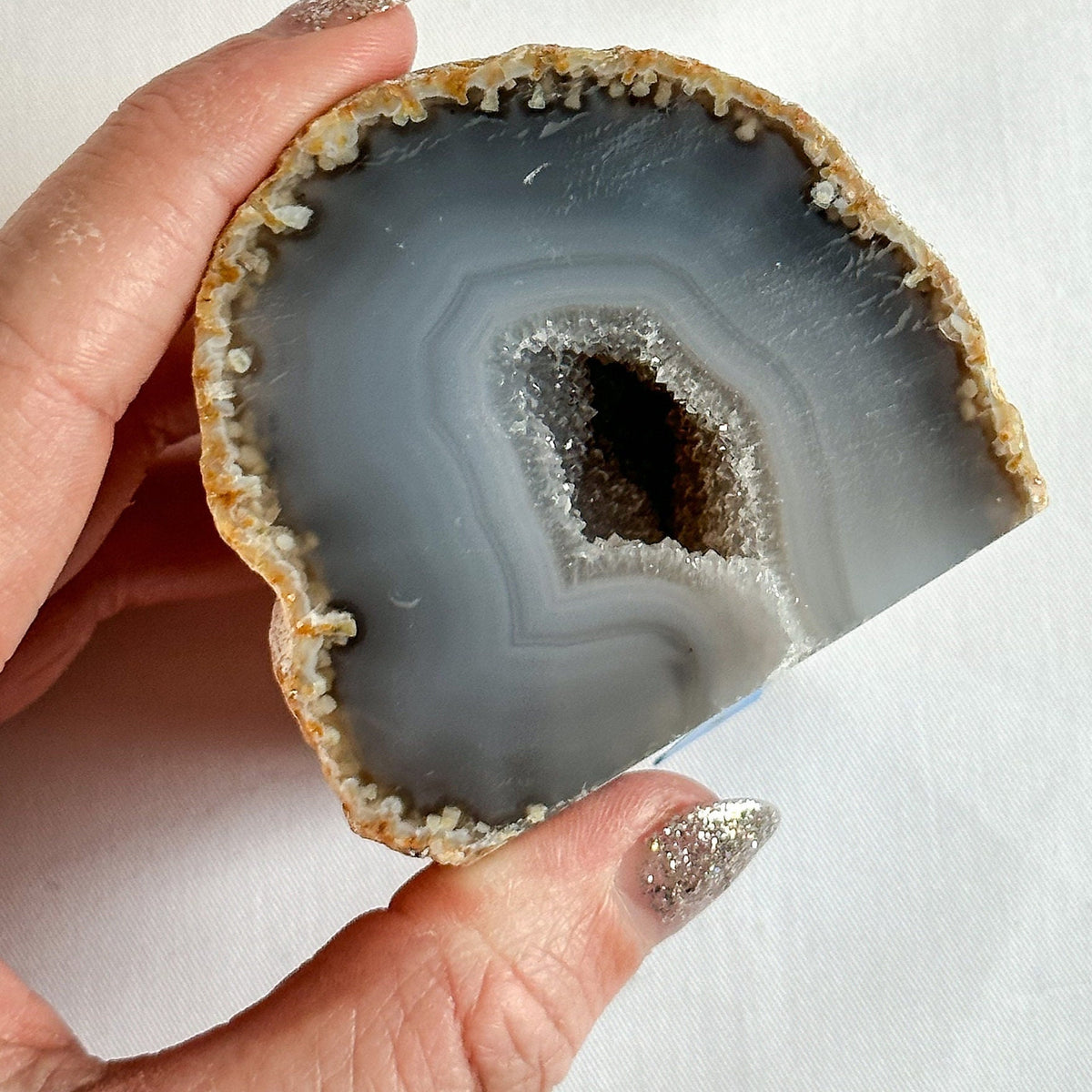 Agate Geode Natural Basecut,  Freeform Basecut, Mined Crystals