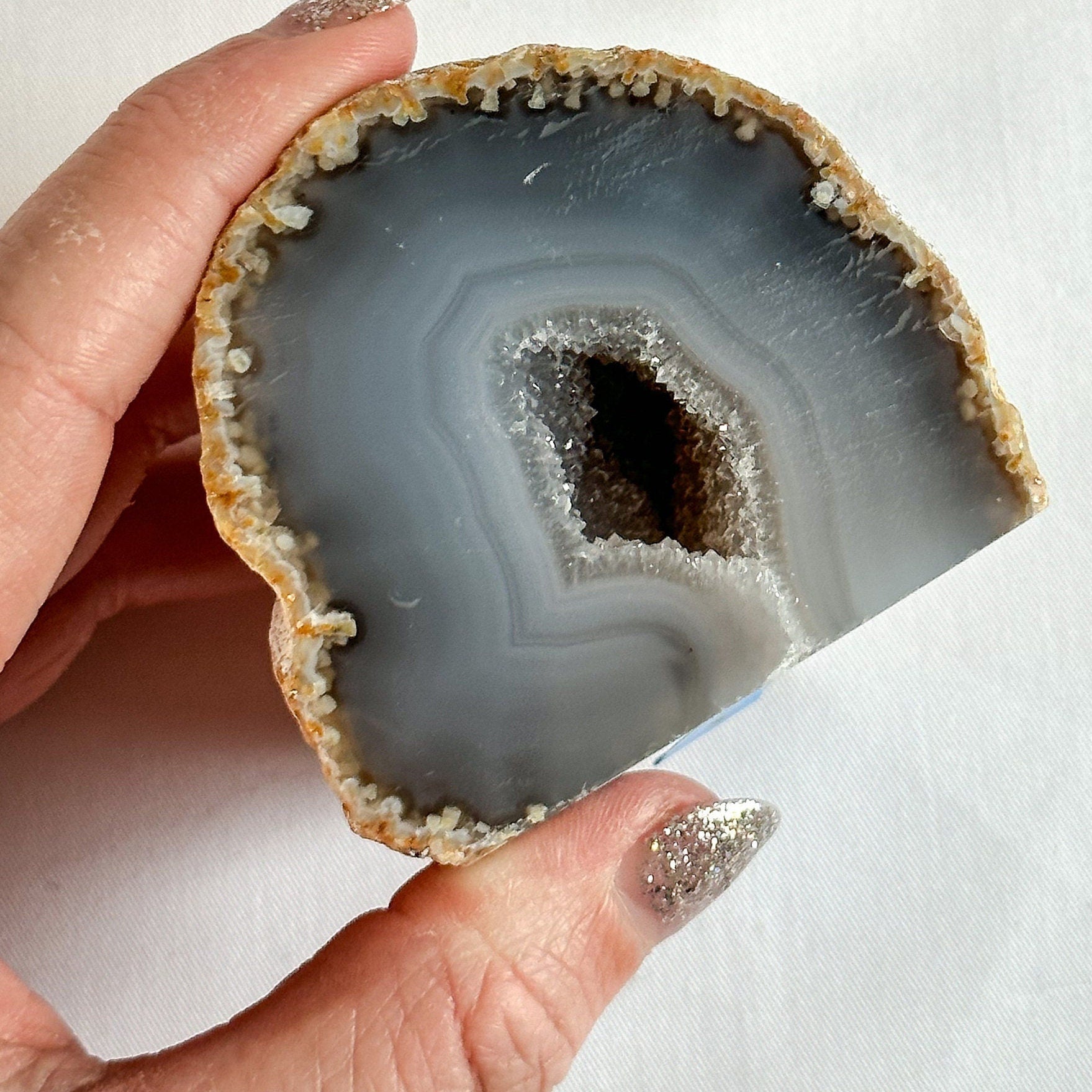 Agate Geode Natural Basecut, Agate Freeform Basecut, Mined Crystals, High Quality Agate