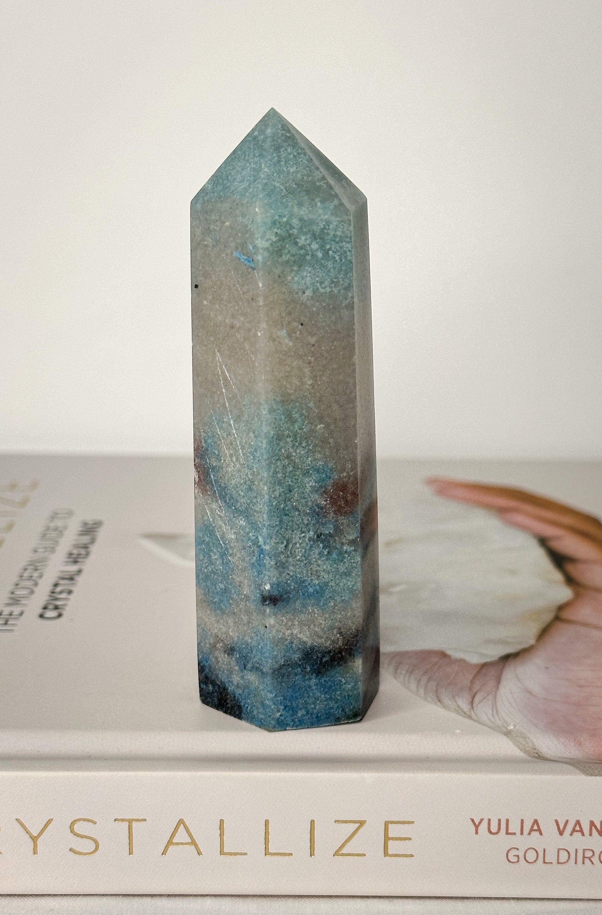 Trolleite Point, Trolleite Generator, Trolleite, Blue Tourmaline Crystal, Trolleite Tower, Blue Crystal