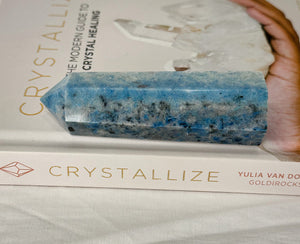 Blue Tourmaline Trolleite Tower Crystal