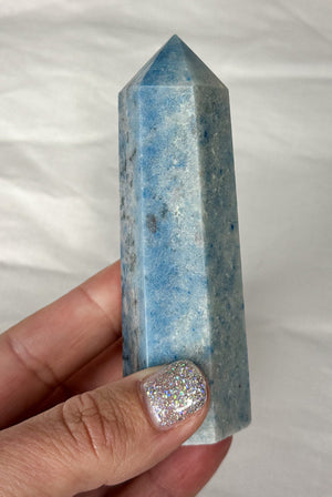 Blue Tourmaline Trolleite Tower Crystal