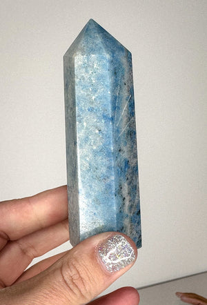 Blue Tourmaline Trolleite Tower Crystal