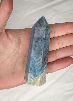 Blue Tourmaline Crystal Trolleite Point Tower