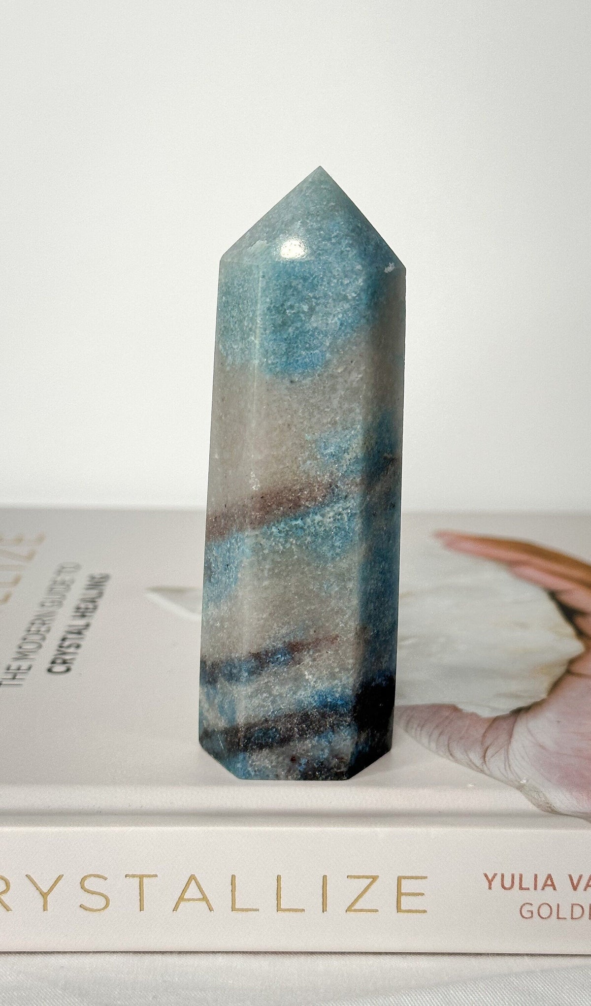 Trolleite Point, Trolleite Generator, Trolleite, Blue Tourmaline Crystal, Trolleite Tower, Blue Crystal