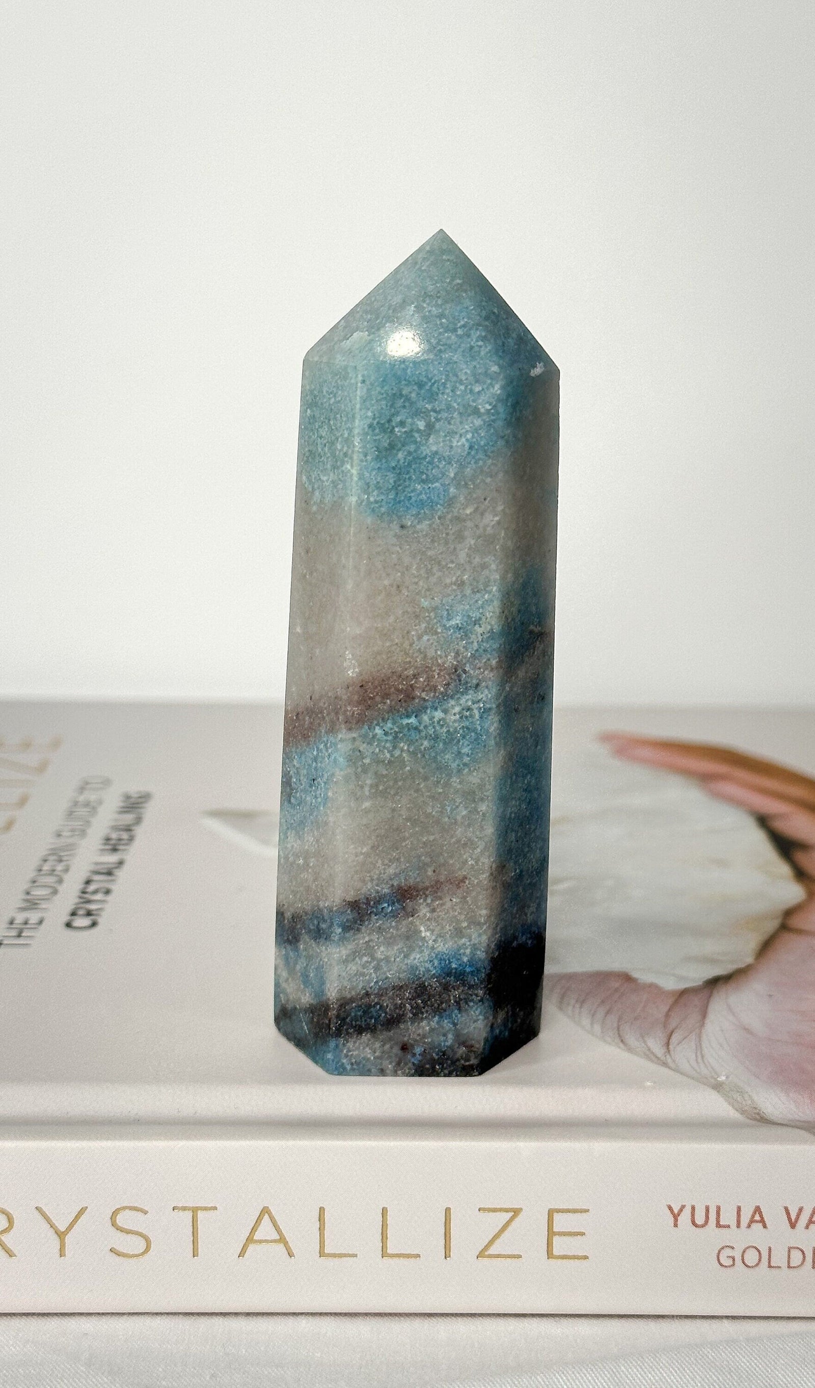 Trolleite Point, Trolleite Generator, Trolleite, Blue Tourmaline Crystal, Trolleite Tower, Blue Crystal