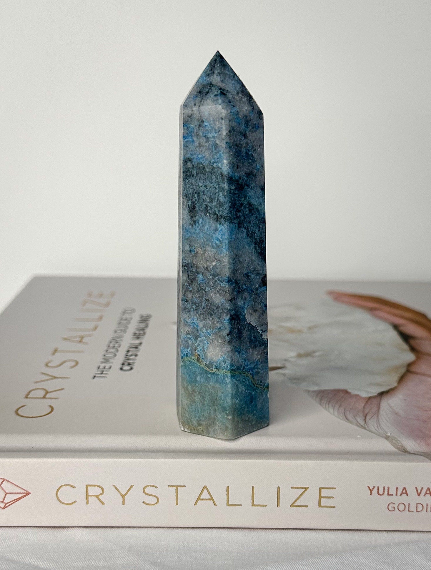 Trolleite Point, Trolleite Generator, Trolleite, Blue Tourmaline Crystal, Trolleite Tower, Blue Crystal