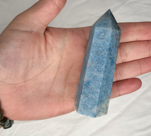 Blue Tourmaline Crystal Trolleite Point Tower
