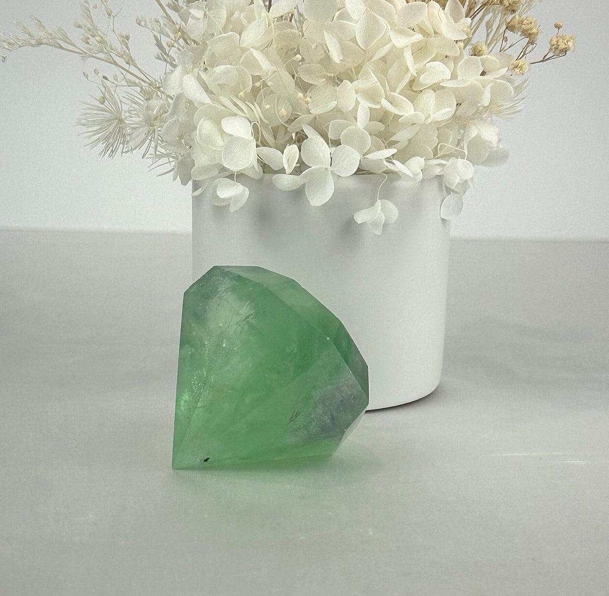 Fluorite Diamond Carving for Clarity and Harmony