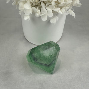 Fluorite Diamond Carving -  Harmony and Clarity