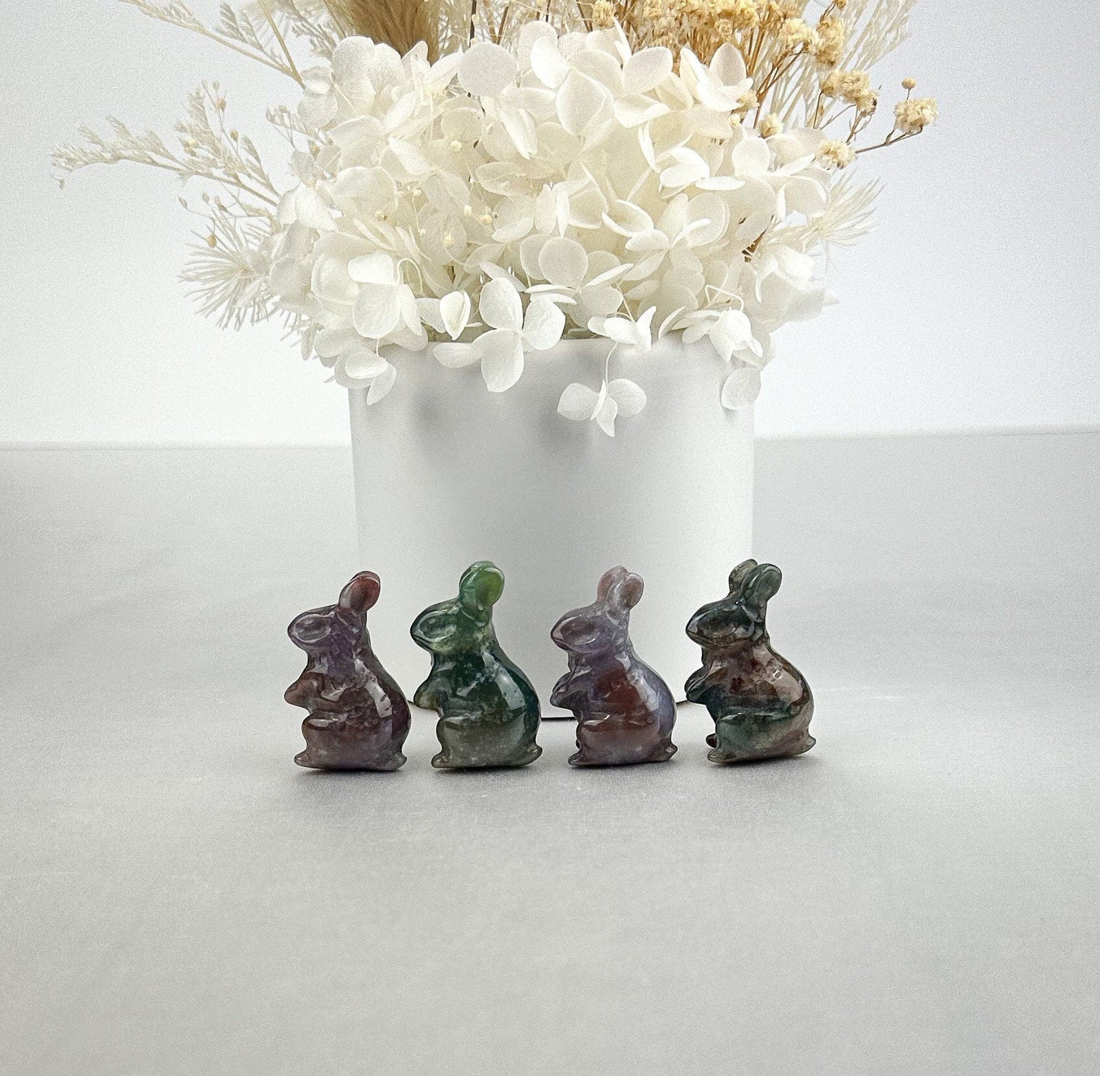 Intuitively Chosen Mini Ocean Jasper Rabbit Carving