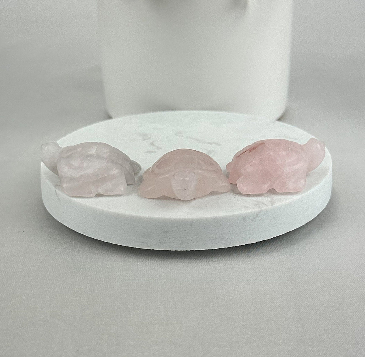 Intuitively Chosen Mini Rose Quartz Turtle