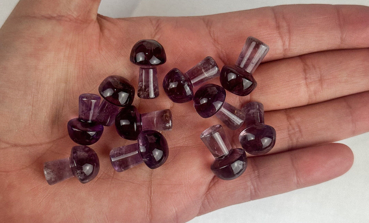 Mini Amethyst Mushroom - Intuitively Picked Healing Crystal