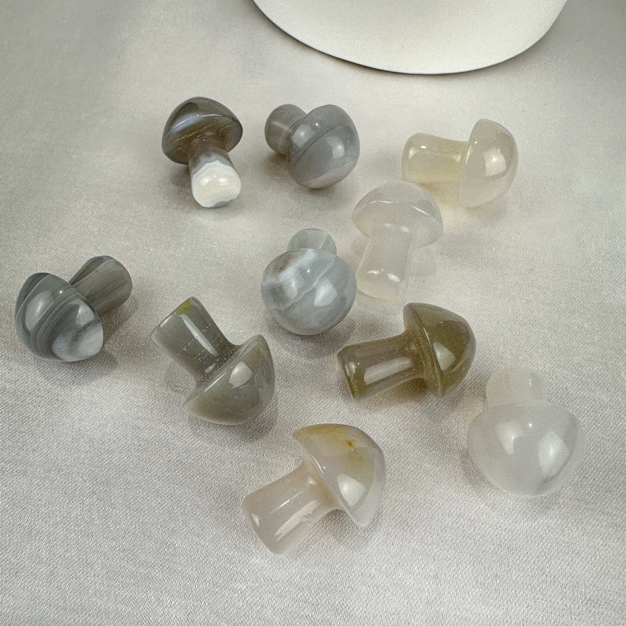 Mini Agate Mushrooms - Intuitively Picked