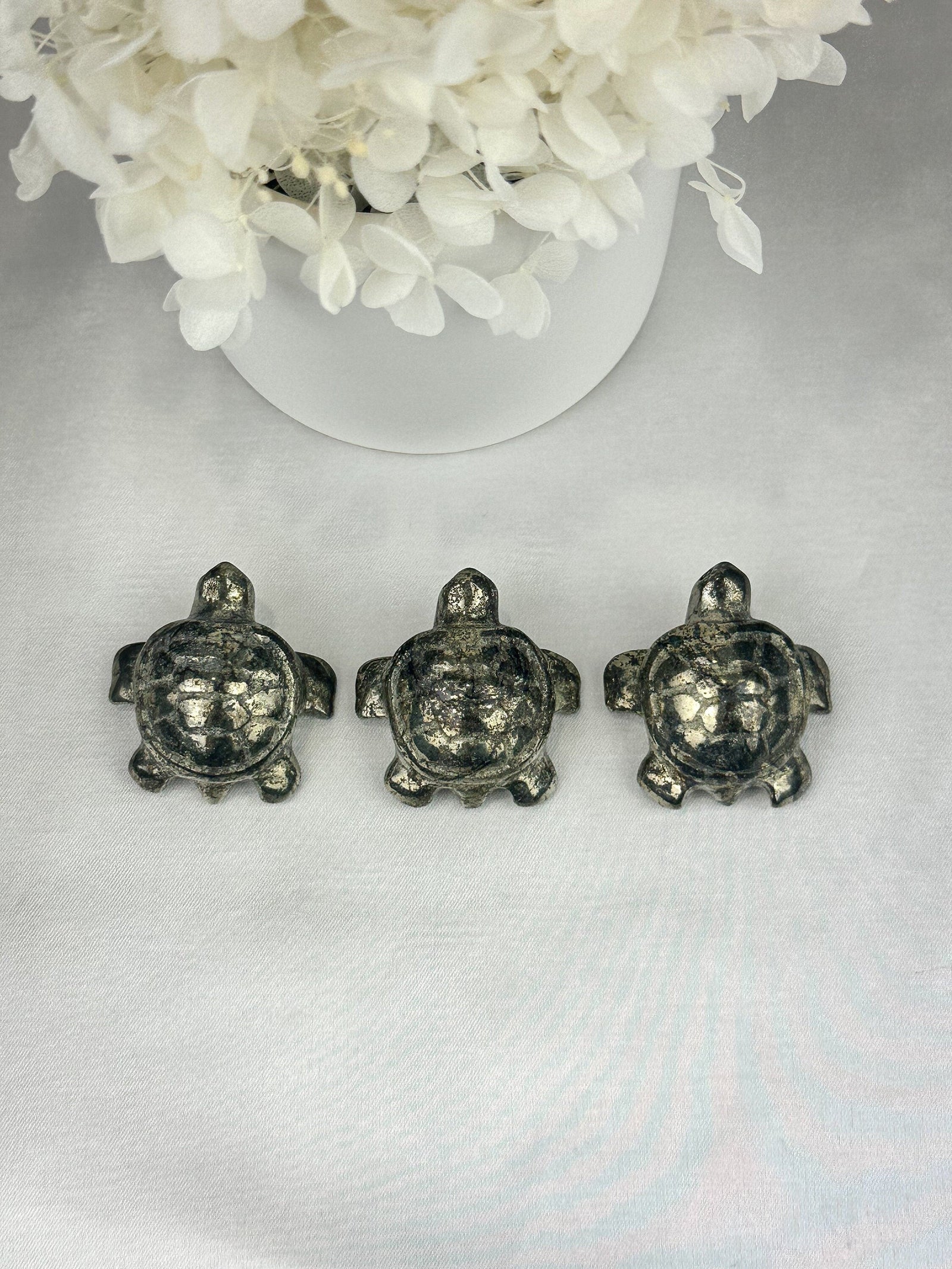 Intuitively Picked Small Pyrite Turtle - Abundance and Prosperity