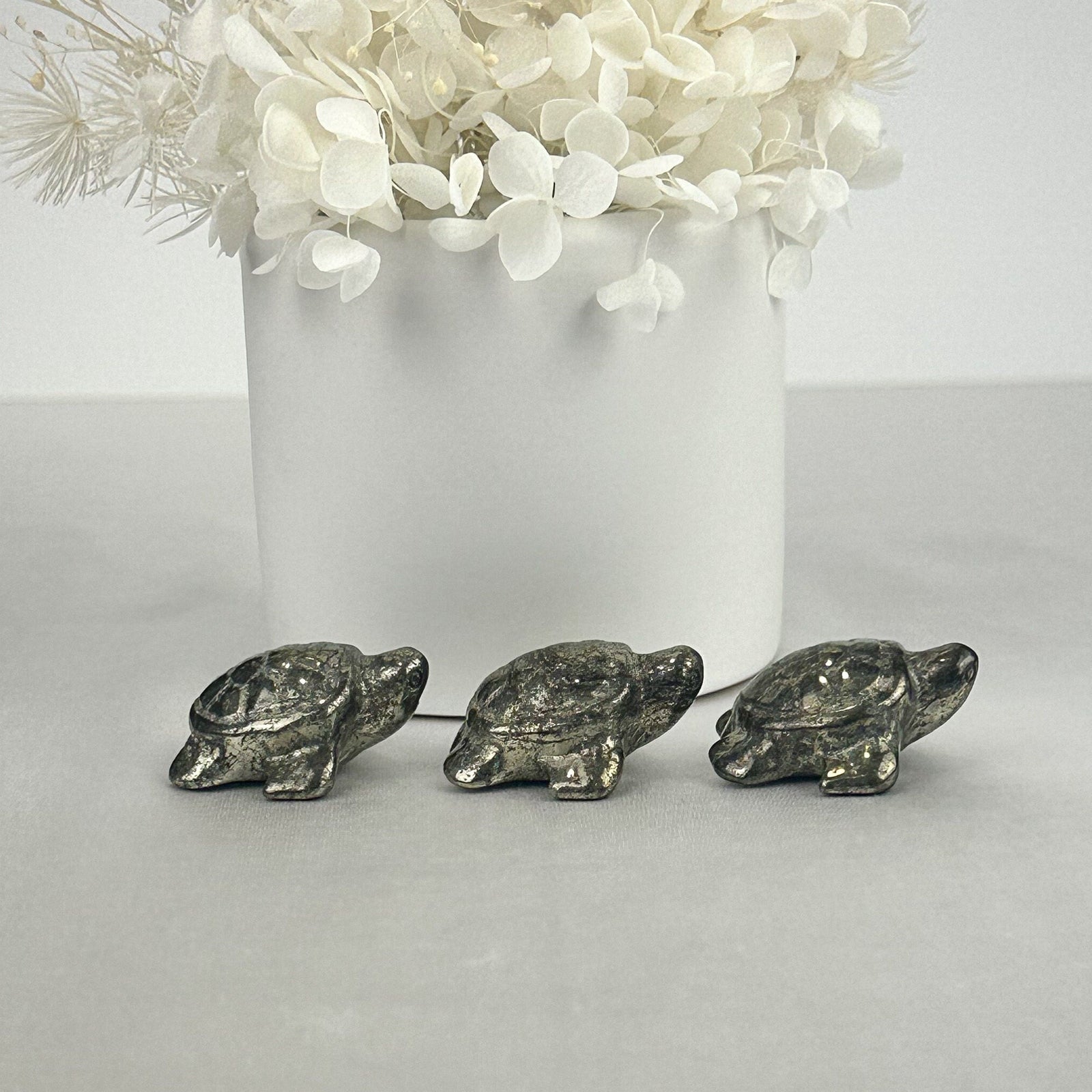 Intuitively Picked Small Pyrite Turtle - Abundance and Prosperity