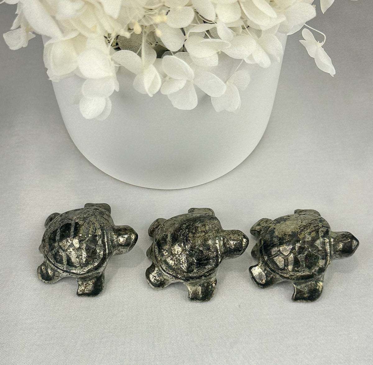 Intuitively Picked Small Pyrite Turtle - Abundance and Prosperity