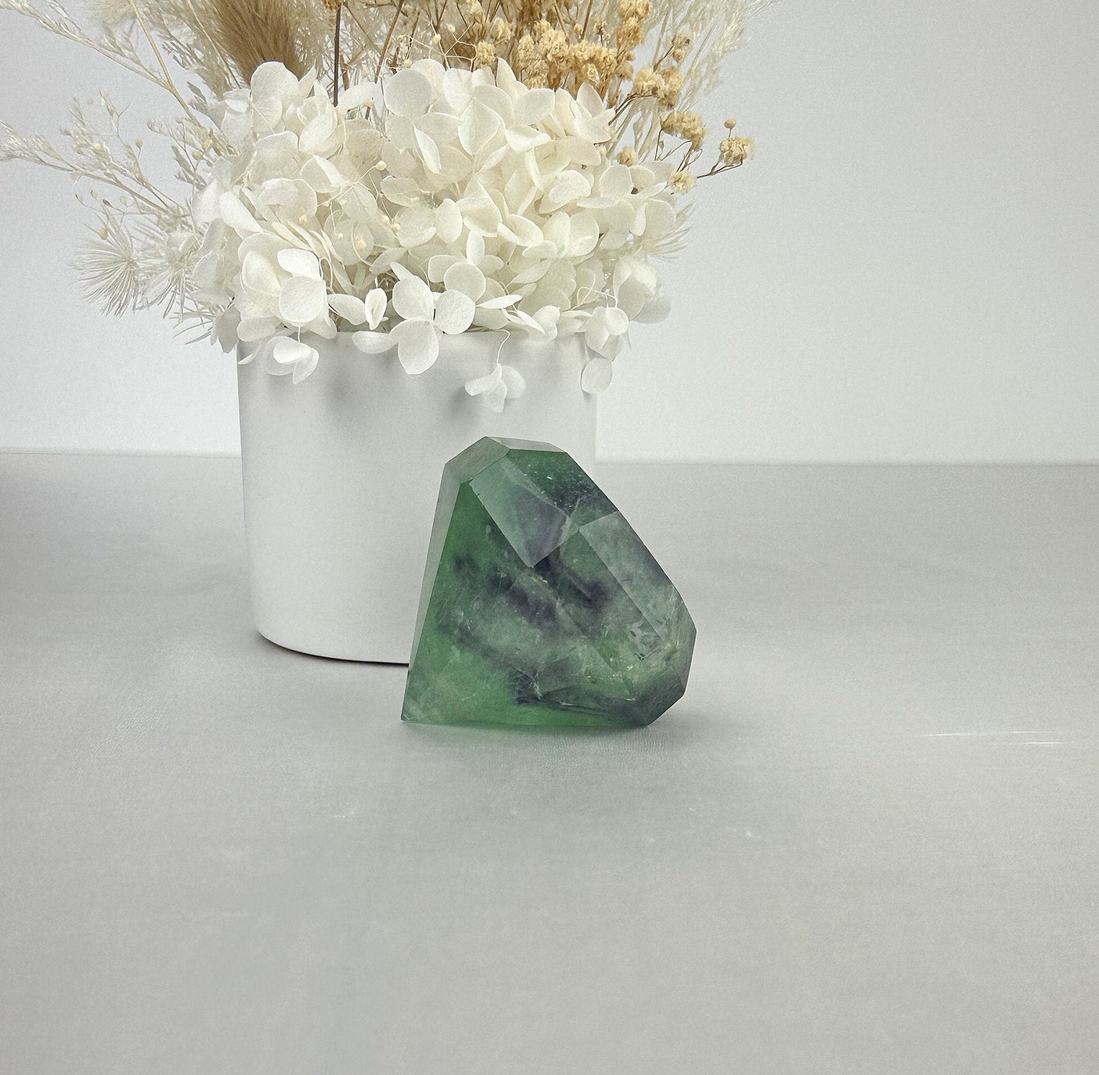 Fluorite Diamond Carving Harmony and Clarity