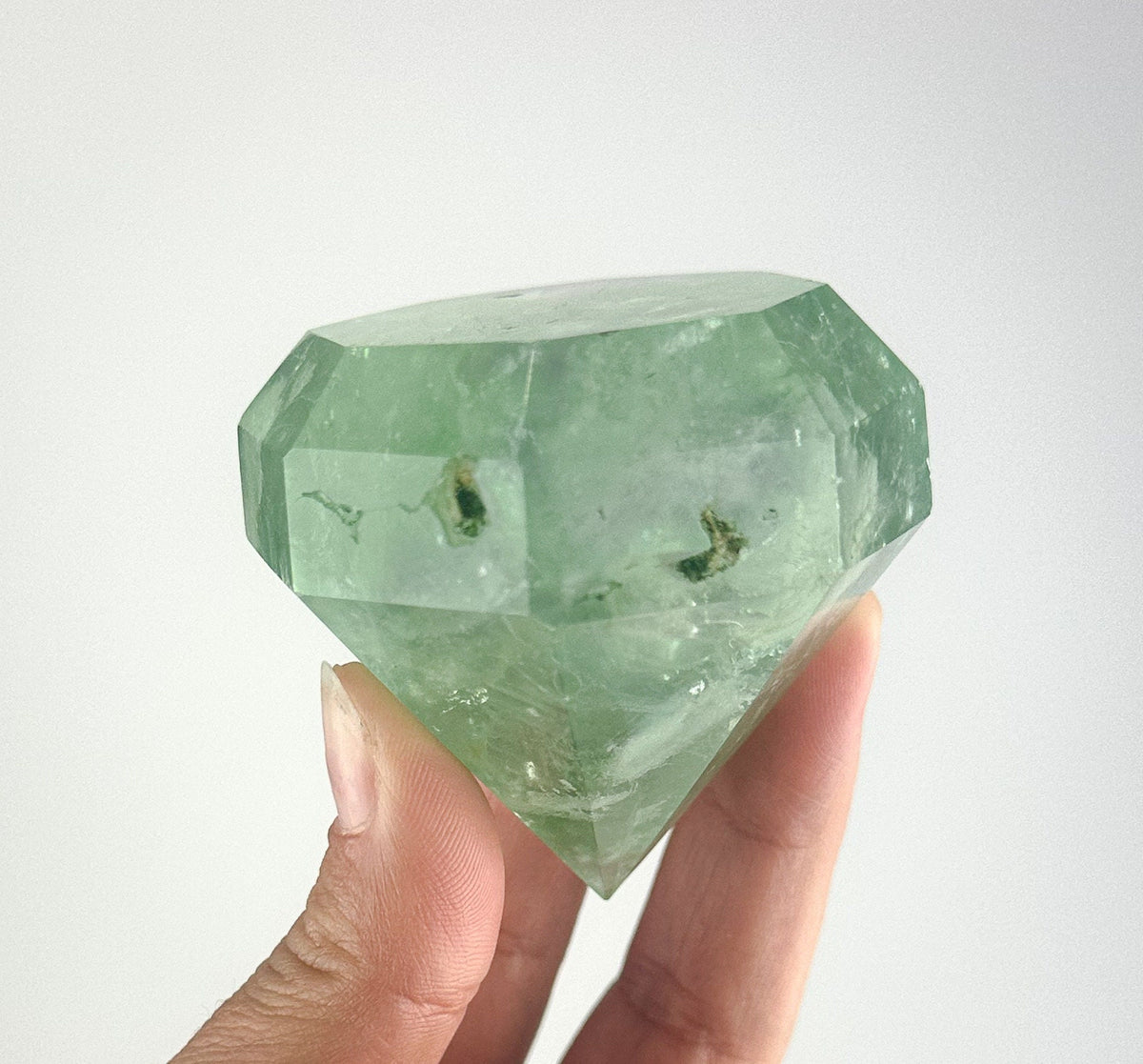 Fluorite Diamond Carving for Clarity and Harmony