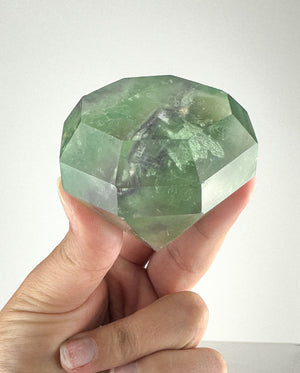 Fluorite Diamond Carving -  Harmony and Clarity