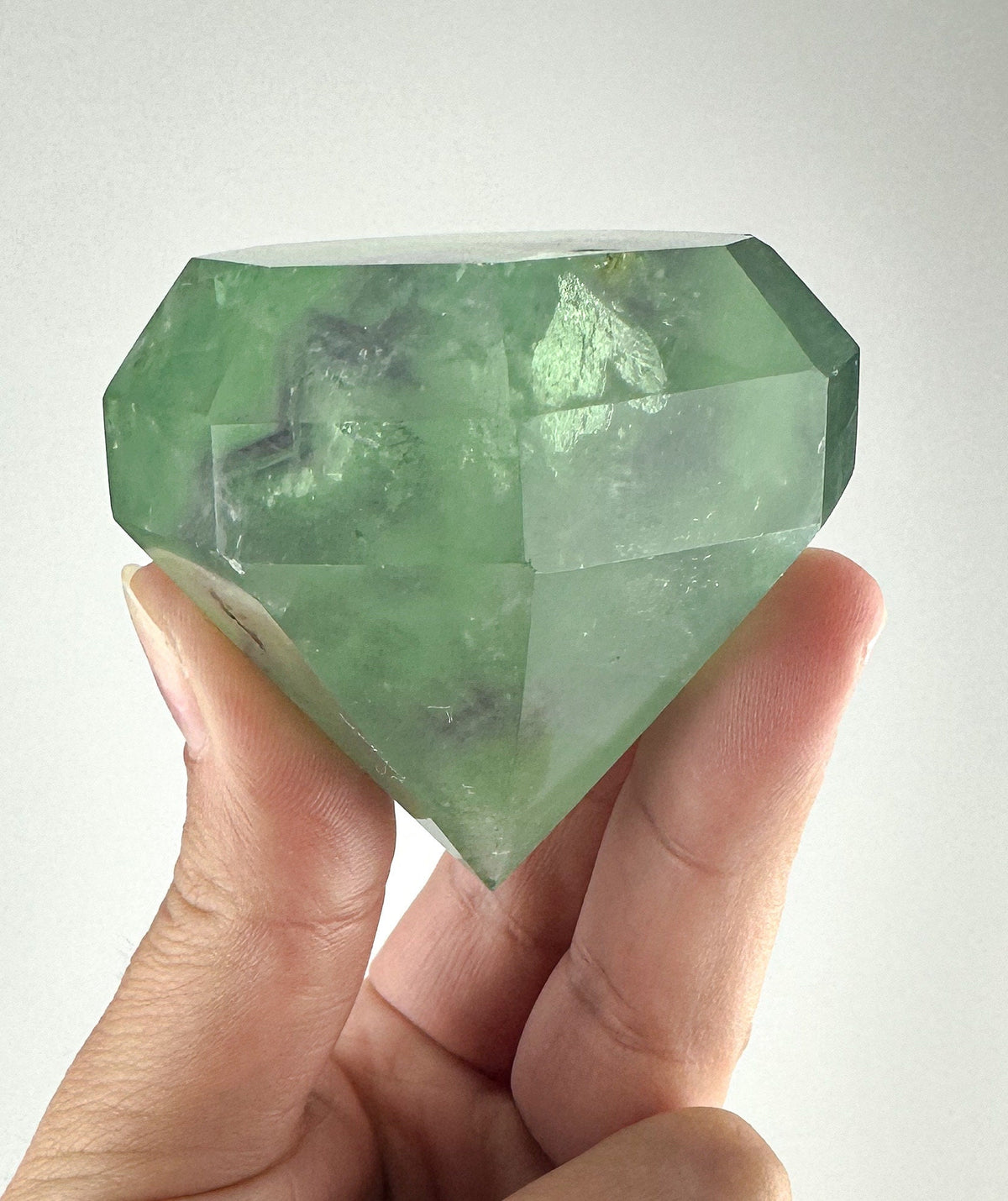 Fluorite Diamond Carving -  Harmony and Clarity