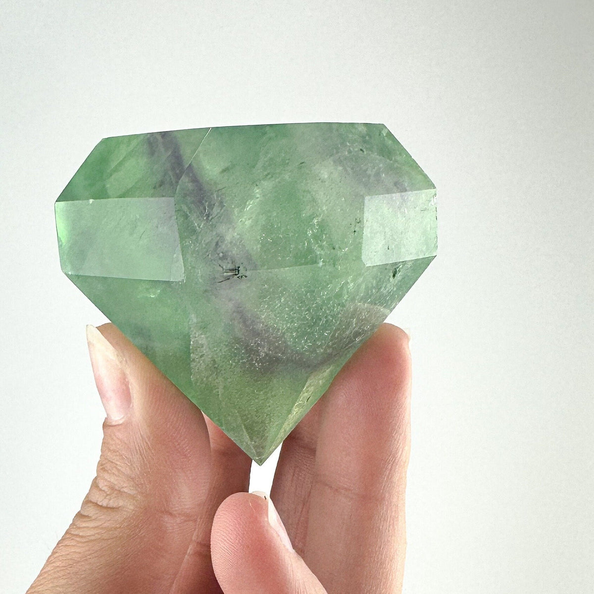 Fluorite Diamond Carving -  Harmony and Clarity