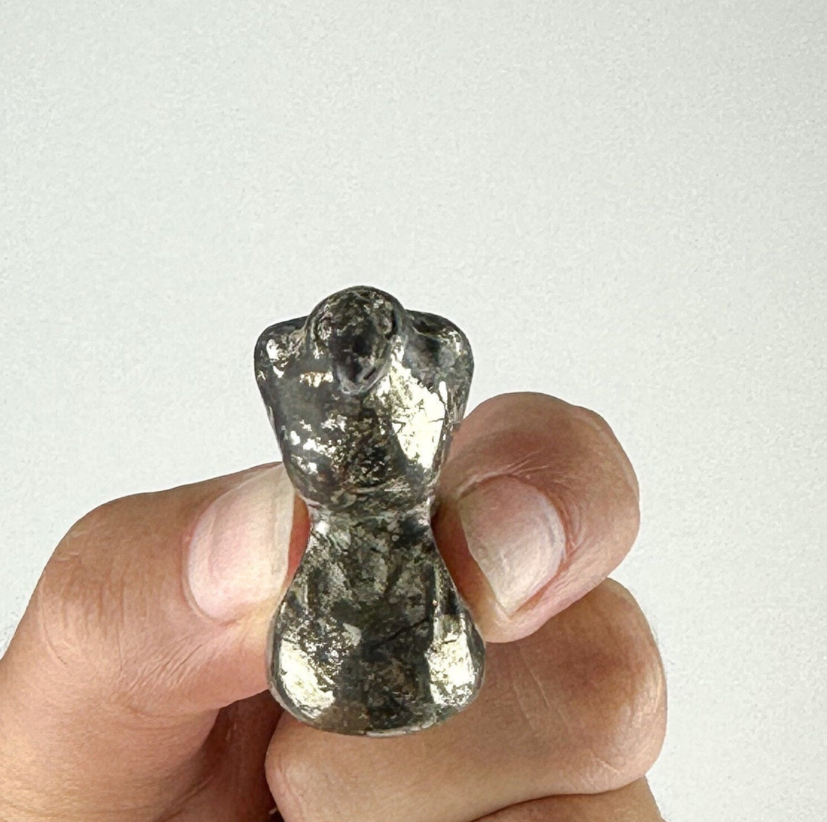 Intuitively Chosen Pyrite Mini Bird Carving