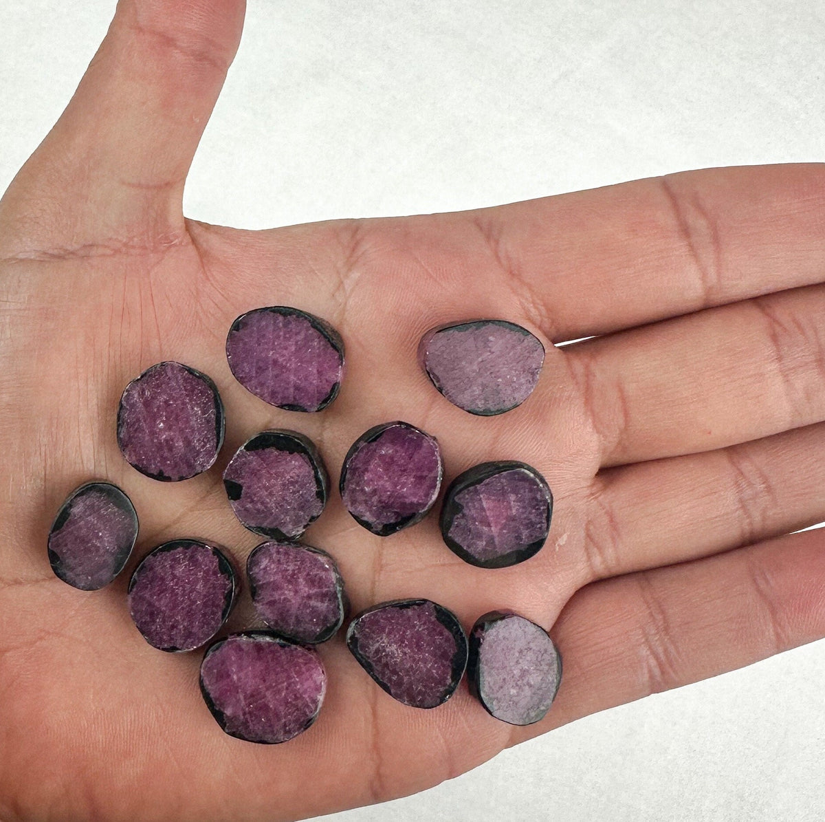 Ruby Tourmaline Mini Slab - Intuitively Picked Healing Crystal