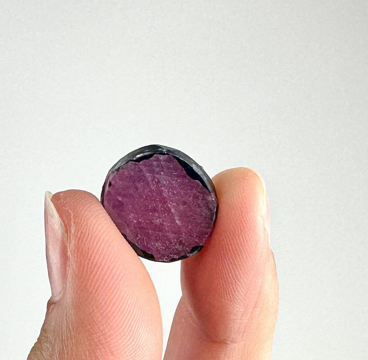 Ruby Tourmaline Mini Slab - Intuitively Picked Healing Crystal