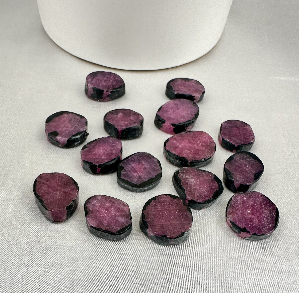 Ruby Tourmaline Mini Slab - Intuitively Picked Healing Crystal