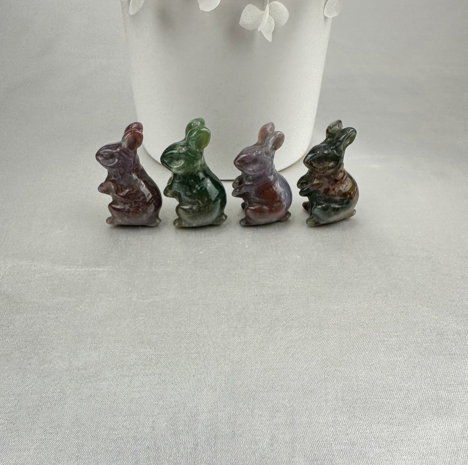 Intuitively Chosen Mini Ocean Jasper Rabbit Carving