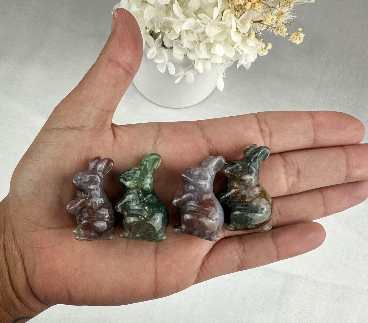 Intuitively Chosen Mini Ocean Jasper Rabbit Carving