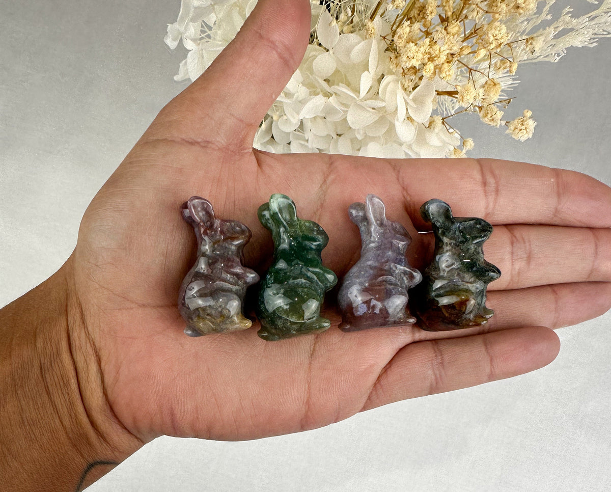 Intuitively Chosen Mini Ocean Jasper Rabbit Carving