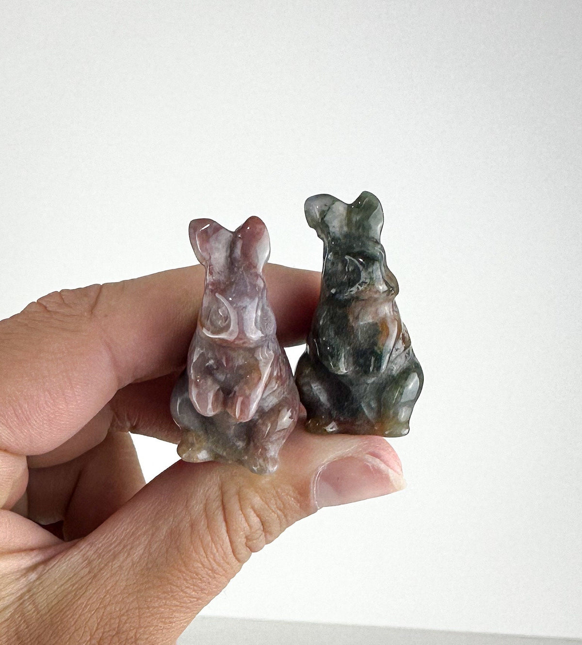 Intuitively Chosen Mini Ocean Jasper Rabbit Carving
