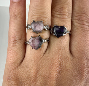 Sugilite Sterling Silver Adjustable Rings - Choose Your Unique Style
