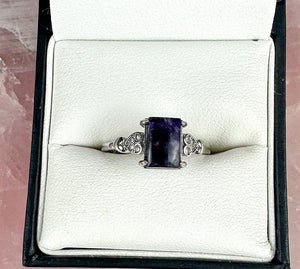 Sugilite Sterling Silver Adjustable Rings - Choose Your Unique Style