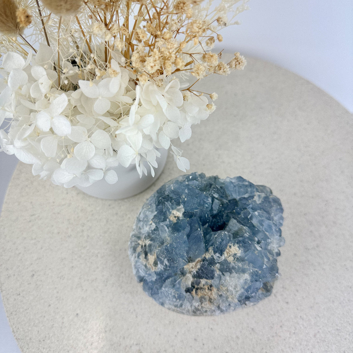 Raw Celestite Cluster | Tranquil Blue Crystal | Natural Celestite | 849g