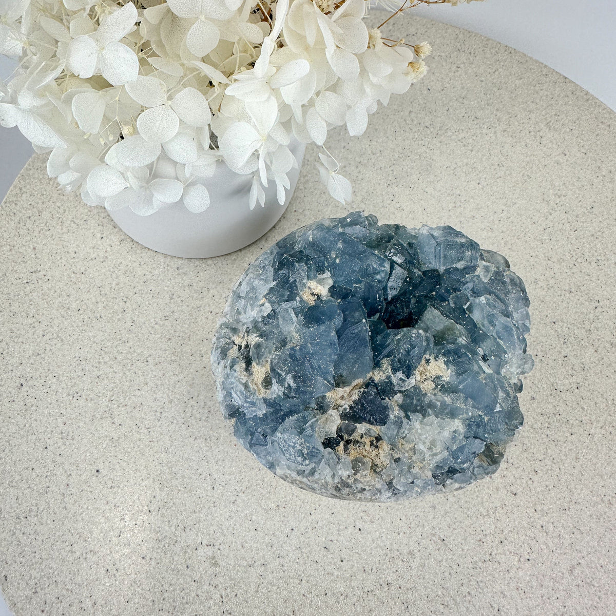 Raw Celestite Cluster | Tranquil Blue Crystal | Natural Celestite | 849g